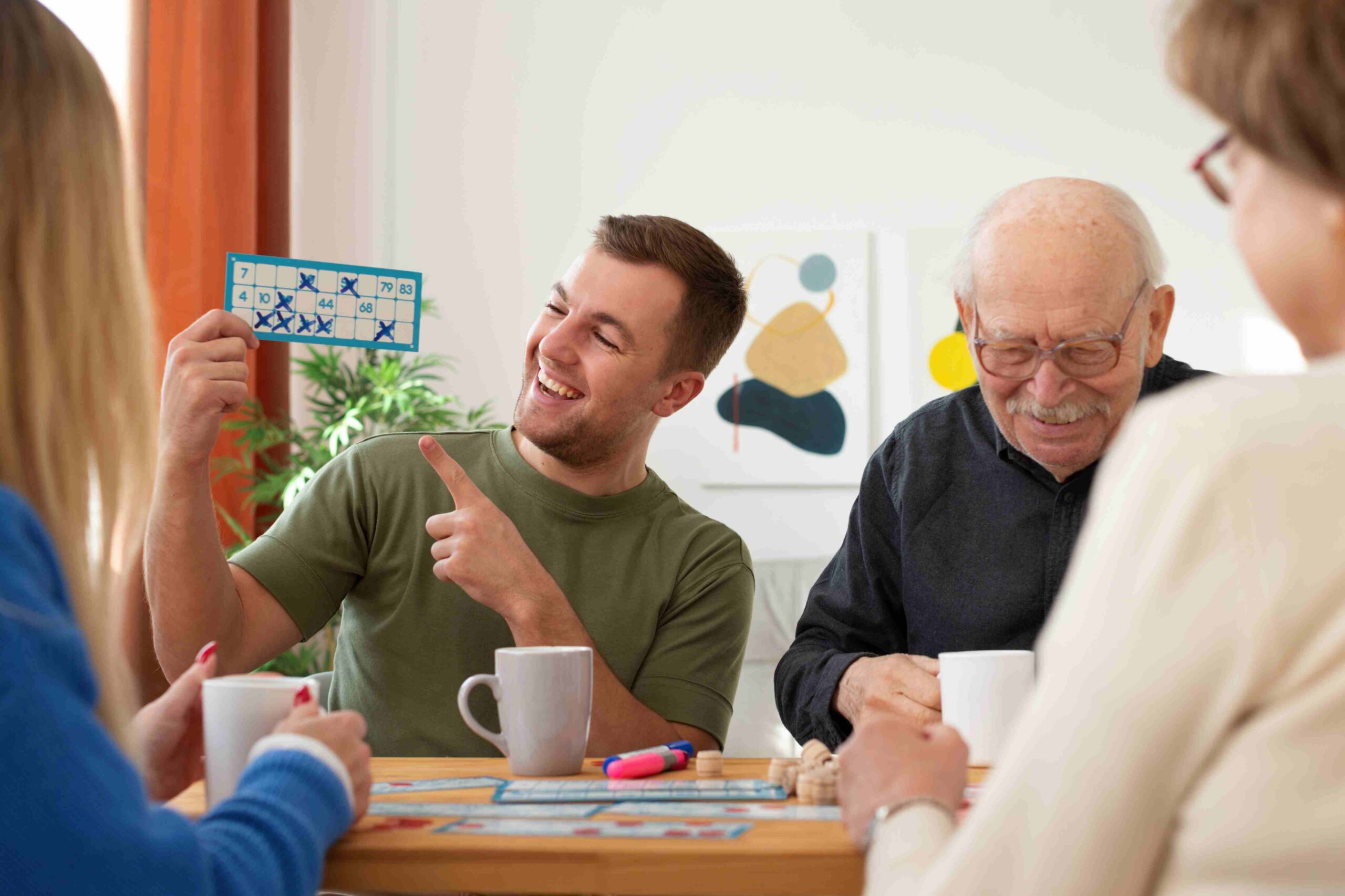 People playing bingo